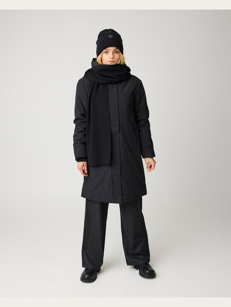 KnowledgeCotton Apparel - WMN Soft shell jacket Jackets 1300 Black Jet