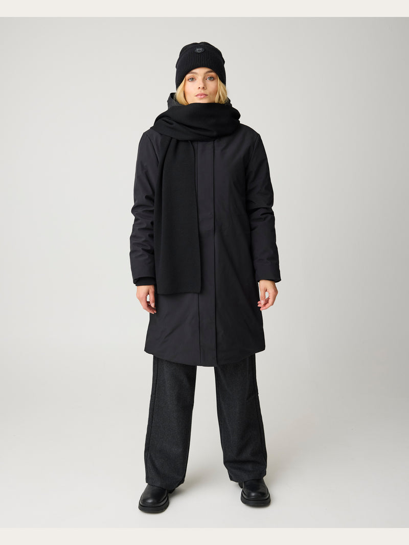 KnowledgeCotton Apparel - WMN Soft shell jacket Jackets 1300 Black Jet
