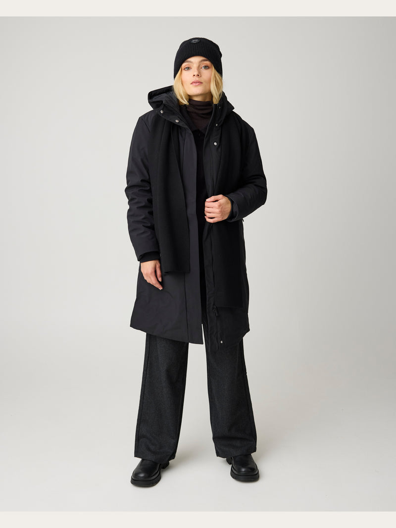 KnowledgeCotton Apparel - WMN Soft shell jacket Jackets 1300 Black Jet