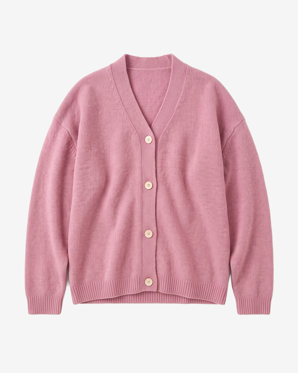 KnowledgeCotton Apparel - WMN Soufflé yarn cardigan Knits 1503 Orchid Haze
