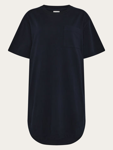 KnowledgeCotton Apparel - WMN T-shirt dress Dresses 1412 Night Sky