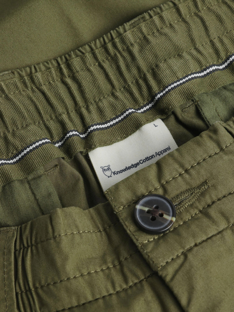 KnowledgeCotton Apparel - MEN TIM Organic Cotton Pant GOTS/Vegan Pants 1068 Burned Olive