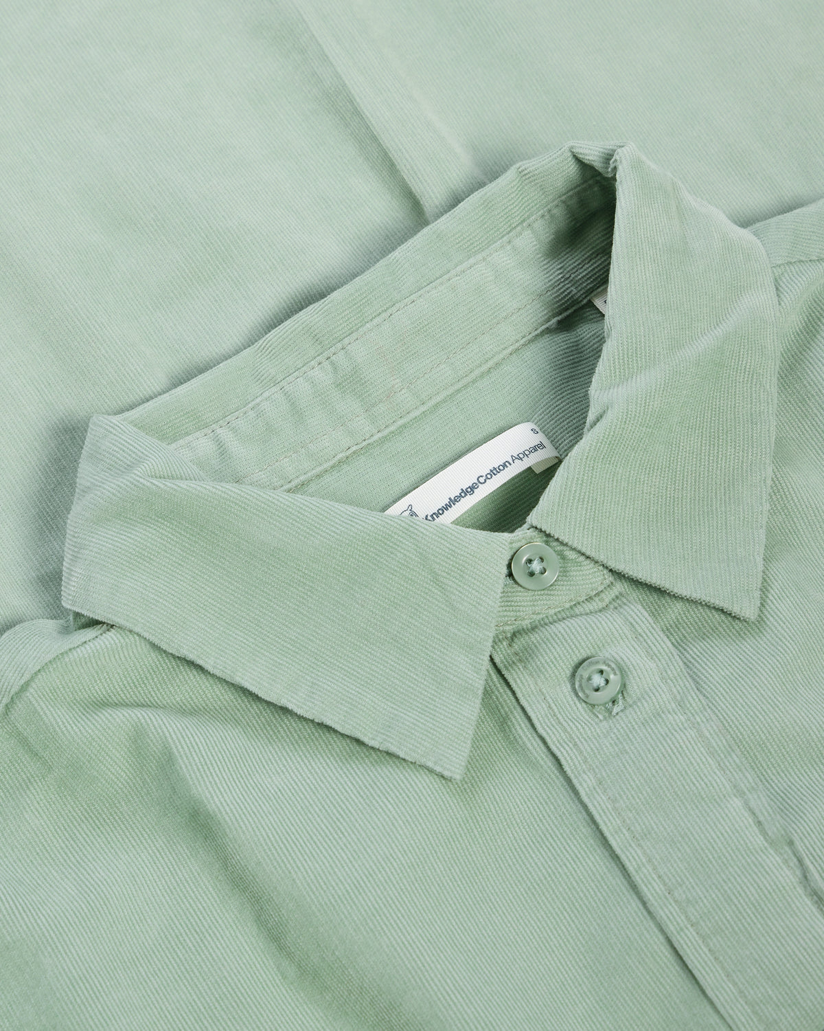 KnowledgeCotton Apparel - WMN Vega relaxed corduroy shirt Shirts 1396 Lily Pad