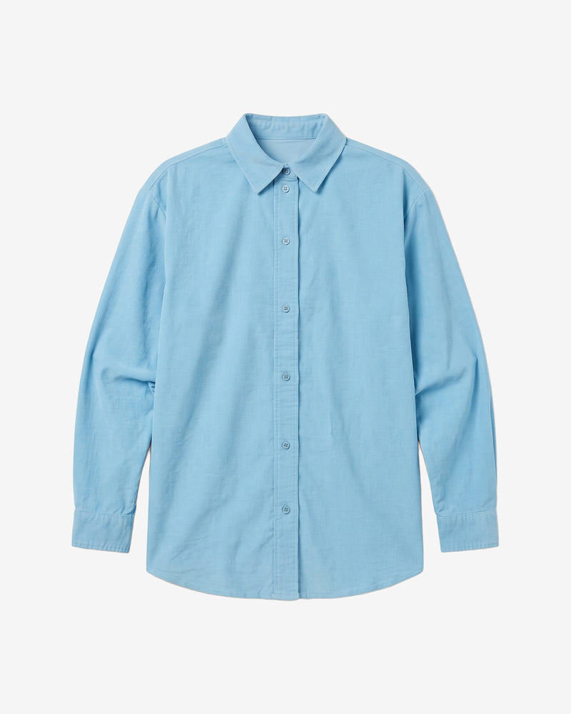 KnowledgeCotton Apparel - WMN Vega relaxed corduroy shirt Shirts 1463 Glacier Lake