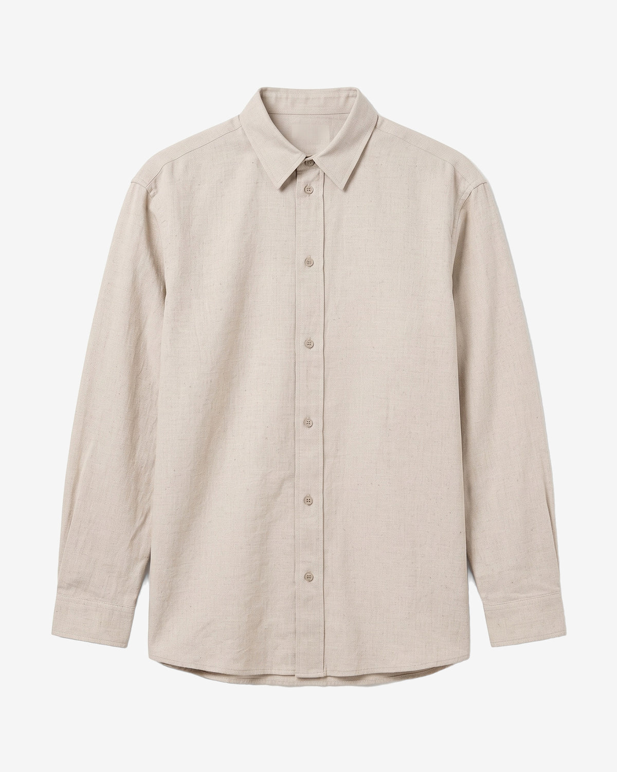KnowledgeCotton Apparel - WMN Vega relaxed flannel shirt Shirts 1228 Light feather gray