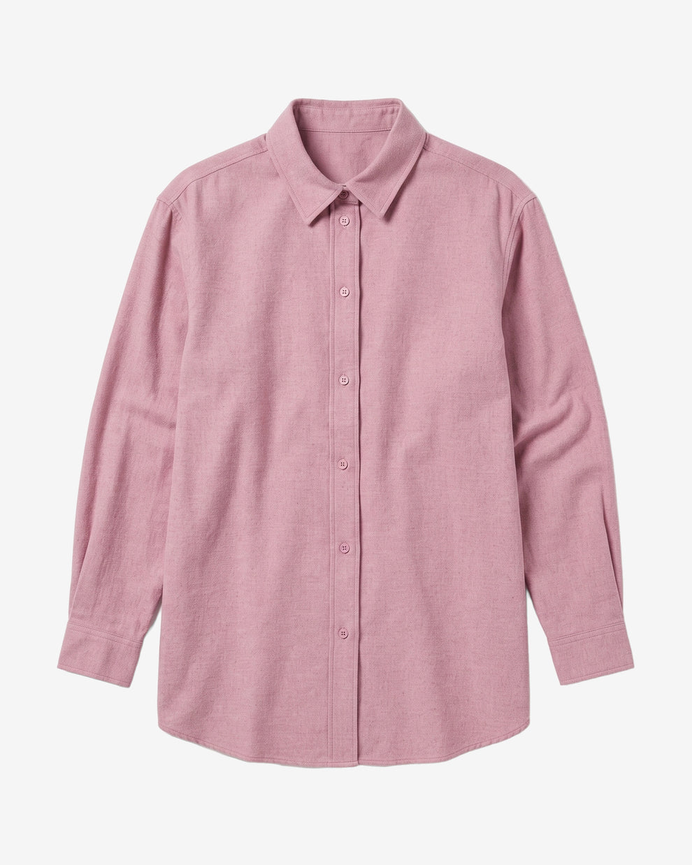 KnowledgeCotton Apparel - WMN Vega relaxed flannel shirt Shirts 1503 Orchid Haze