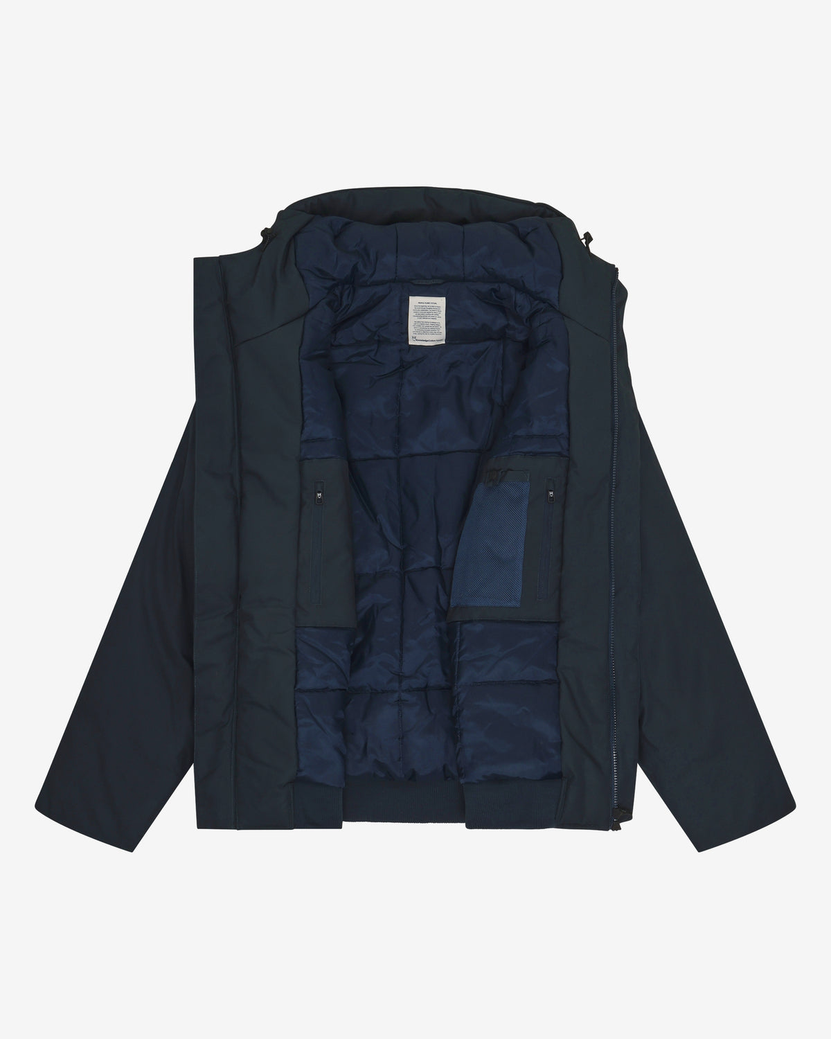 KnowledgeCotton Apparel - MEN Vent 200 insulated bomber jacket Jackets 1001 Total Eclipse