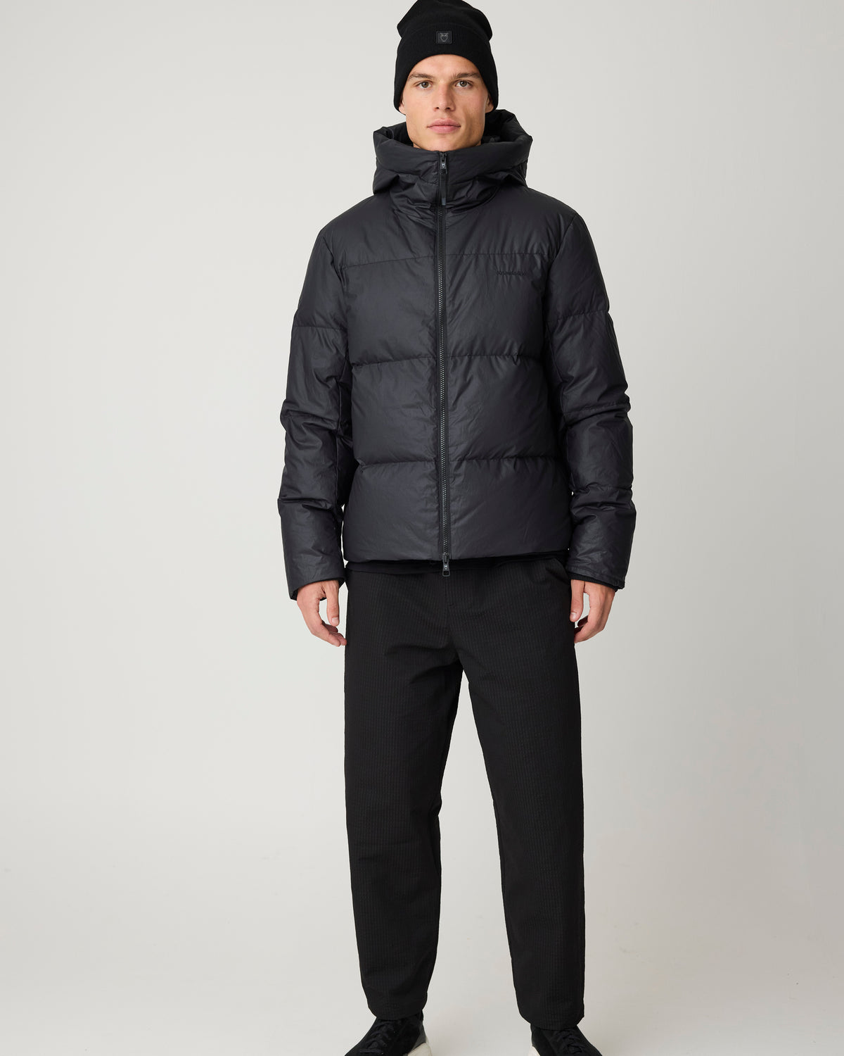 KnowledgeCotton Apparel - MEN Vent 90 puffer jacket Jackets 1300 Black Jet