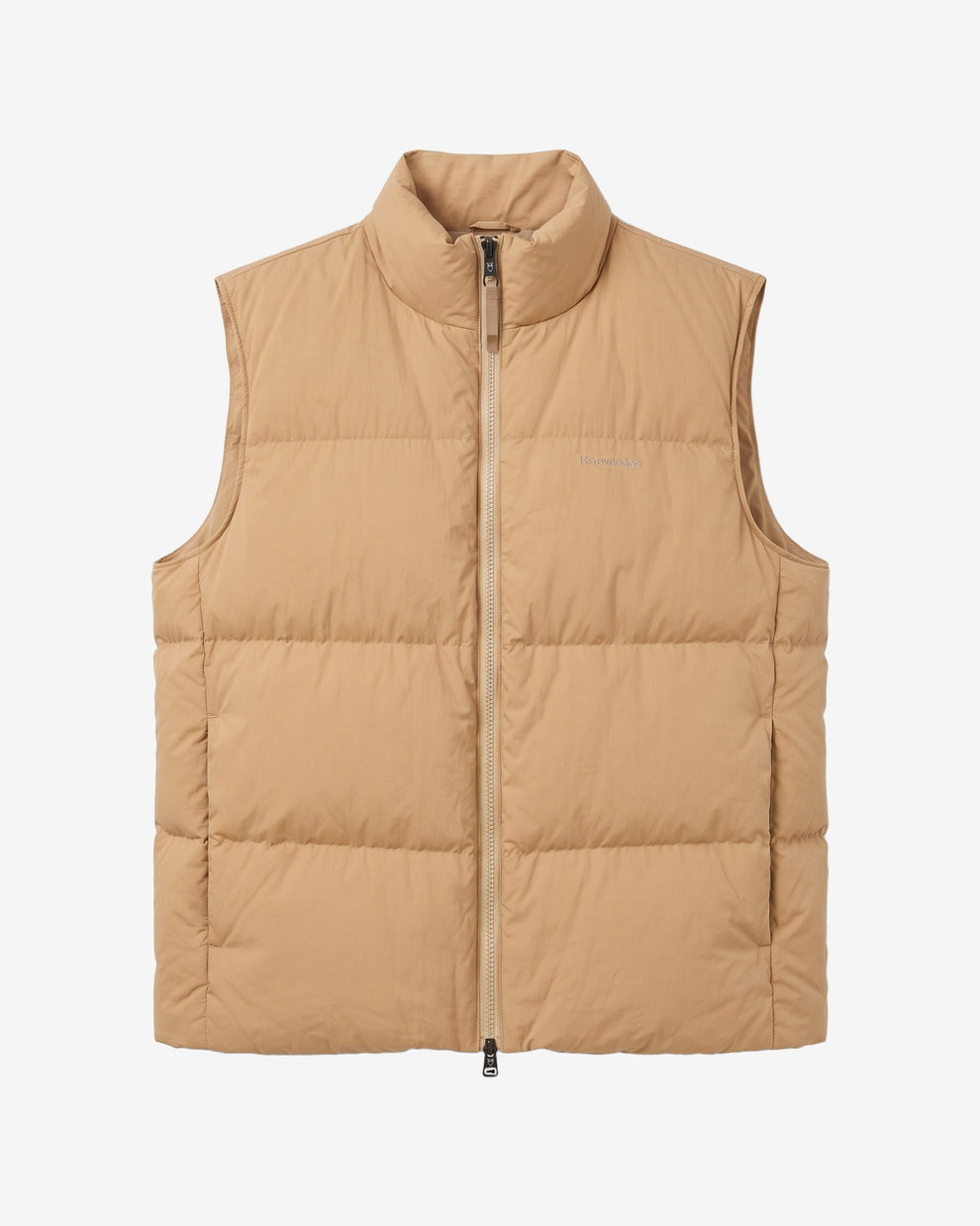 KnowledgeCotton Apparel - MEN Vent 90 puffer vest Vests 1336 Kelp melange