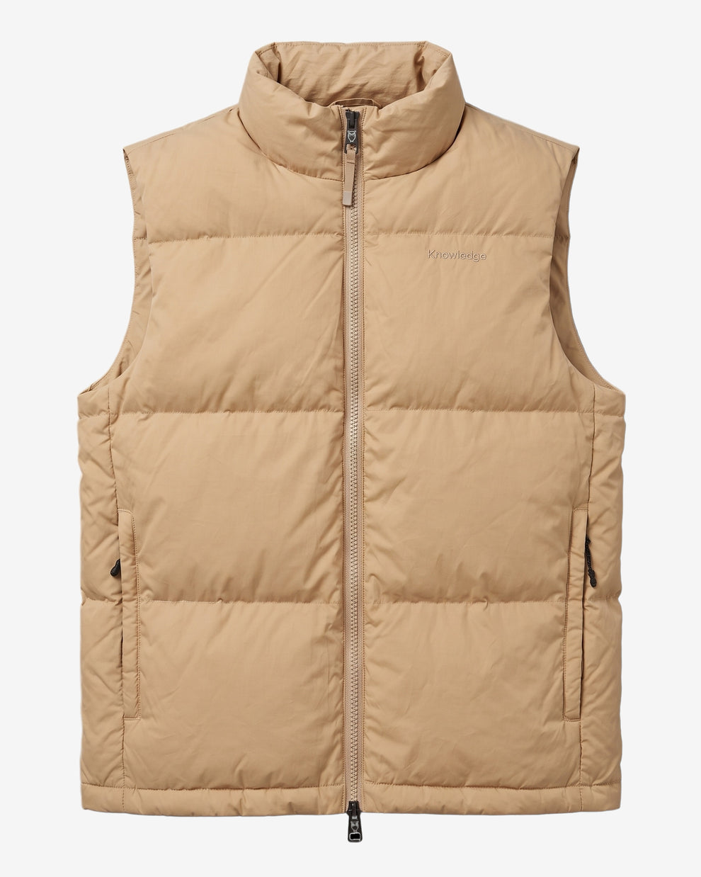 KnowledgeCotton Apparel - WMN Vent 90 puffer vest Vests 1336 Kelp melange