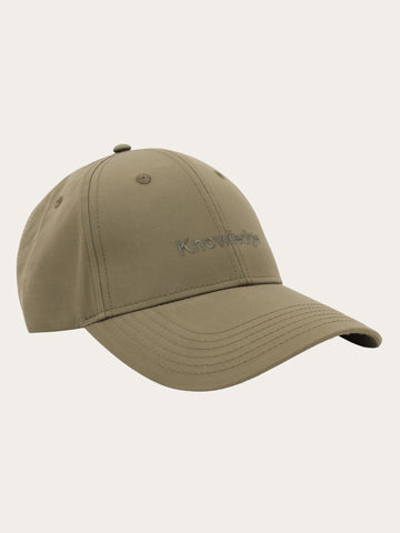 KnowledgeCotton Apparel - UNI Vent canvas 200 cap Caps 1068 Burned Olive