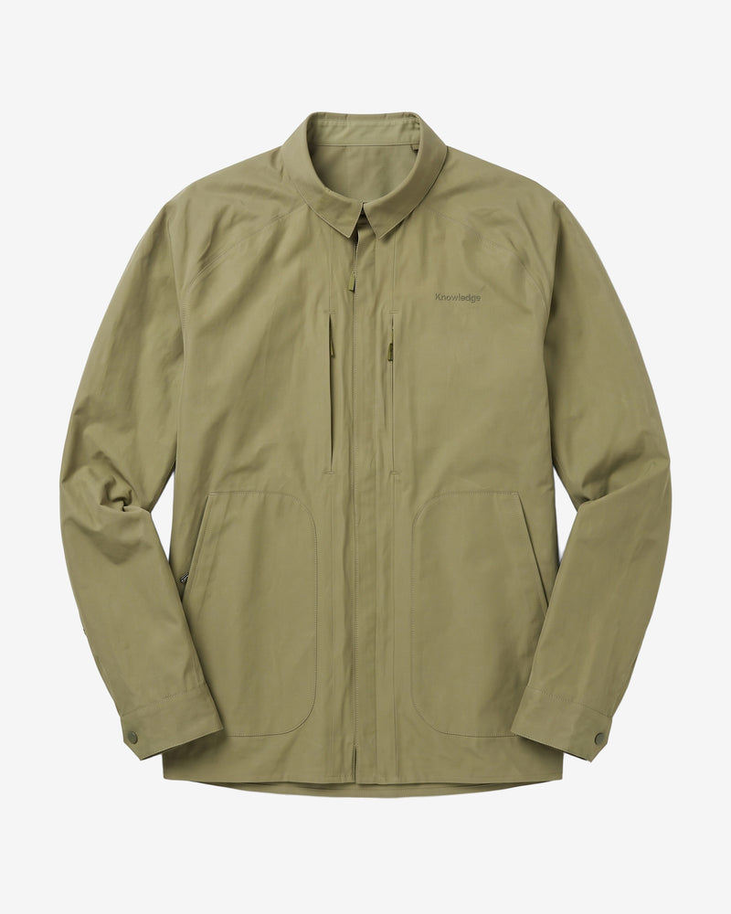 KnowledgeCotton Apparel - MEN Vent canvas 200 jacket Jackets 1068 Burned Olive