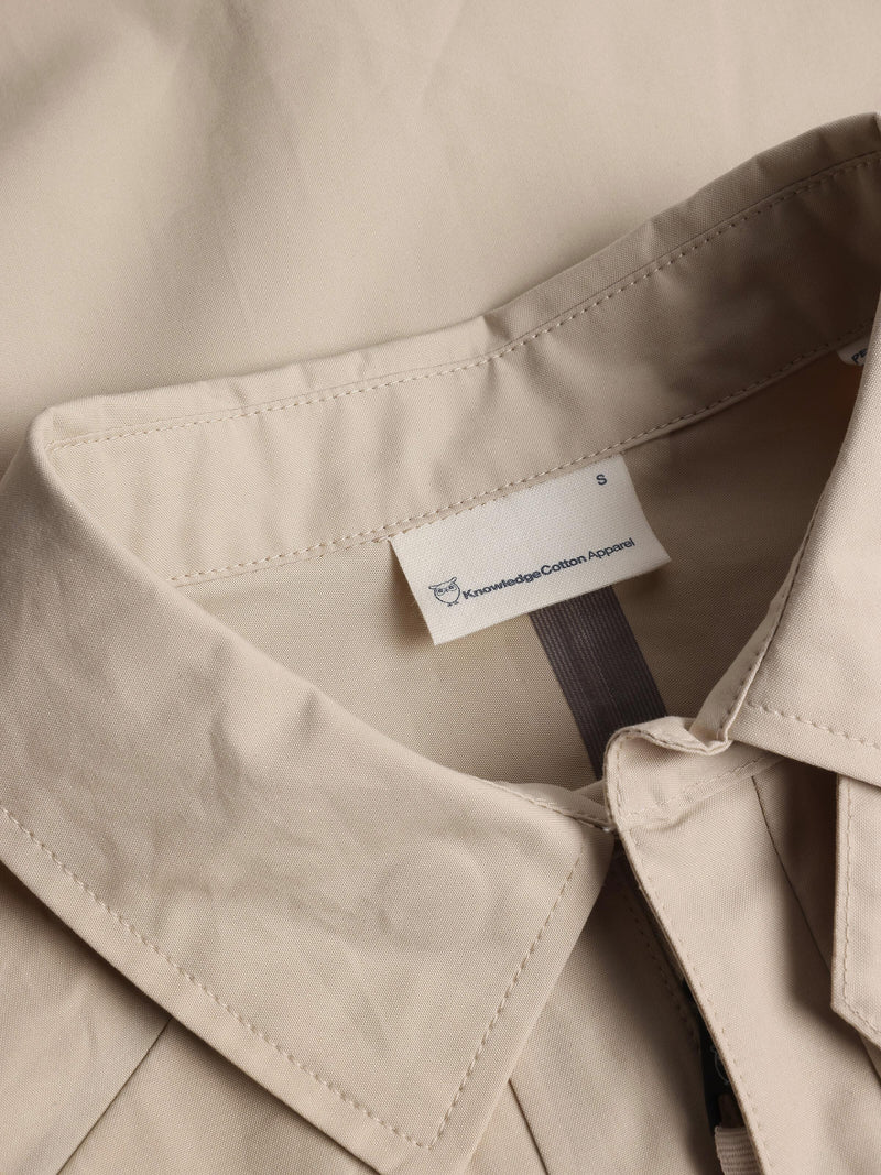 KnowledgeCotton Apparel - WMN Vent canvas 200 jacket Jackets 1228 Light feather gray