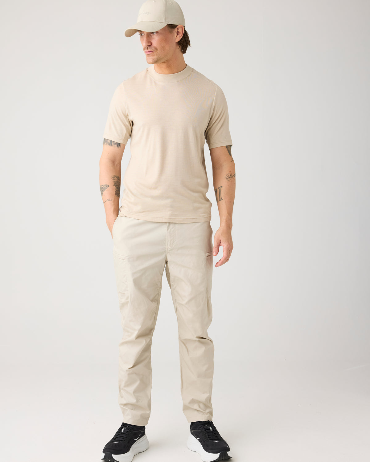 KnowledgeCotton Apparel - MEN Vent canvas 200 pants Pants 1228 Light feather gray