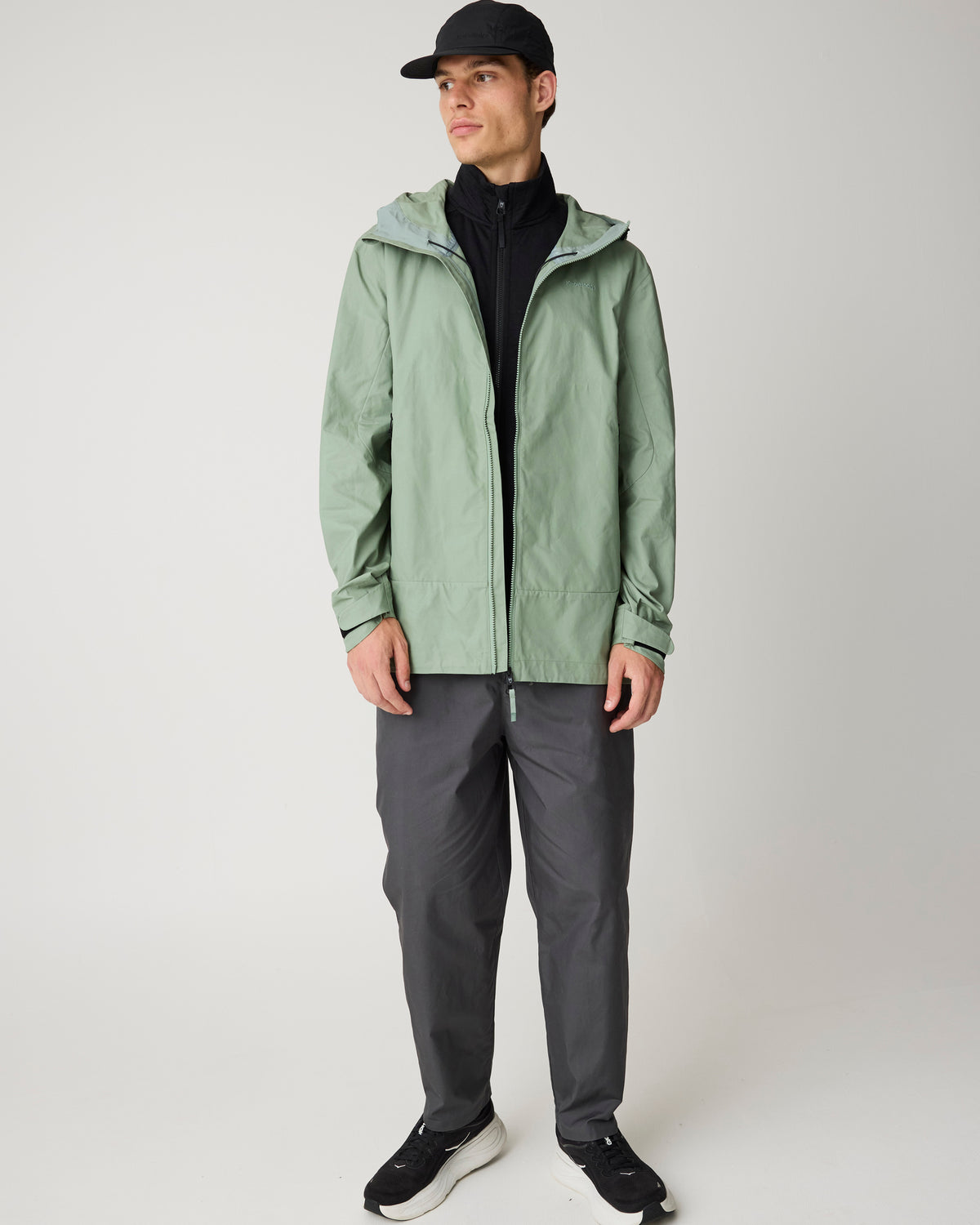 KnowledgeCotton Apparel - MEN Vent canvas 200 shell jacket Jackets 1396 Lily Pad