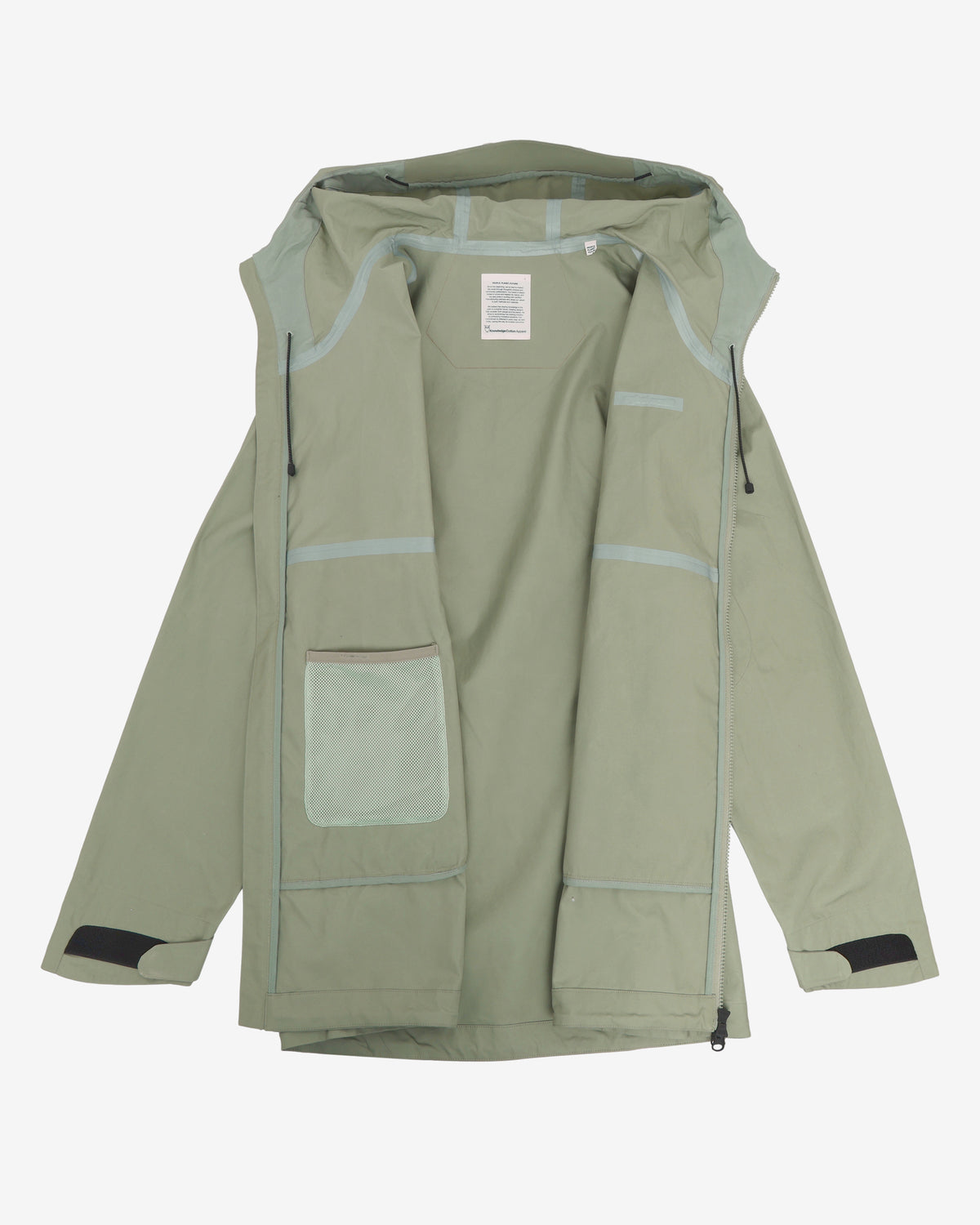 KnowledgeCotton Apparel - MEN Vent canvas 200 shell jacket Jackets 1396 Lily Pad