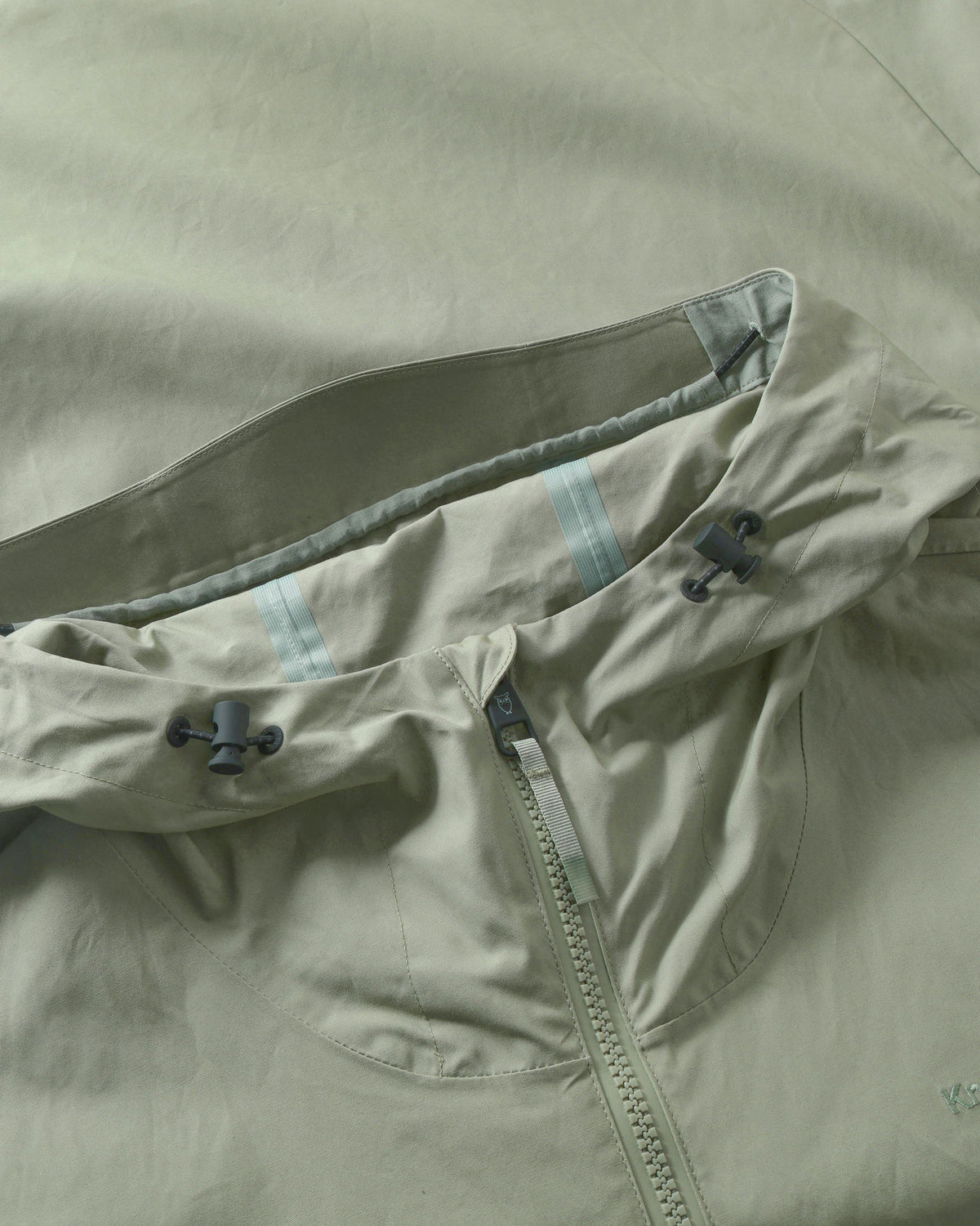 KnowledgeCotton Apparel - MEN Vent canvas 200 shell jacket Jackets 1396 Lily Pad