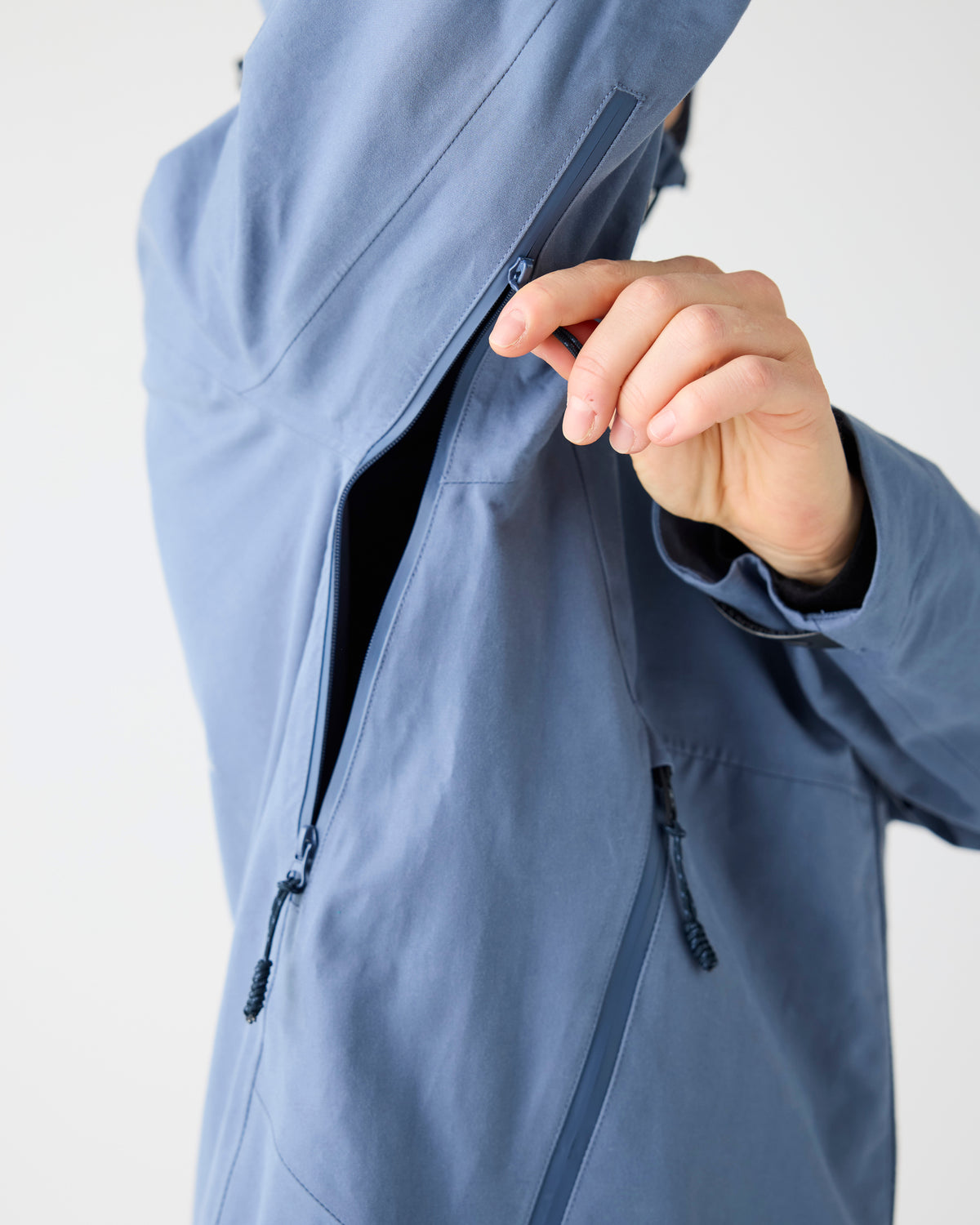 KnowledgeCotton Apparel - WMN Vent canvas 270 shell jacket Jackets 1226 Vintage Indigo