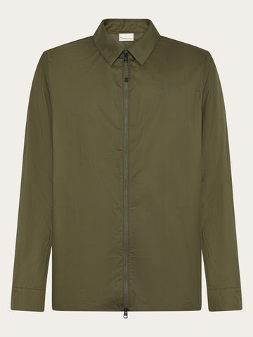 KnowledgeCotton Apparel - MEN Vent ripstop 90 overshirt Overshirts 1068 Burned Olive