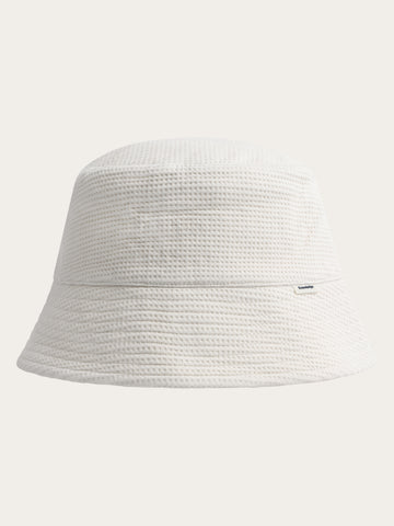 KnowledgeCotton Apparel - UNI Waffle bucket hat Hats 1387 Egret