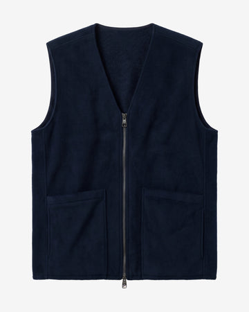 KnowledgeCotton Apparel - MEN Wool vest Vests 1412 Night Sky